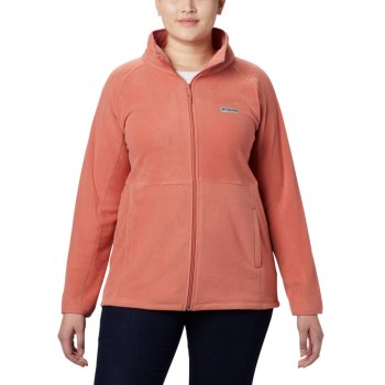 Columbia Jas Dames, Basin Trail Fleece Full Zip Plus Size DonkerKoraal, 75NBADSOG